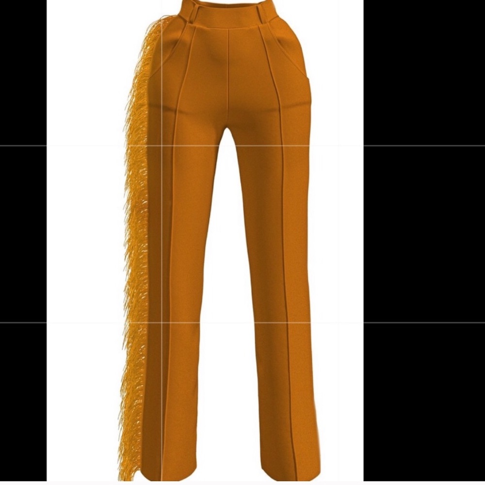 Hanifa Ava Pants, Orange Size Large